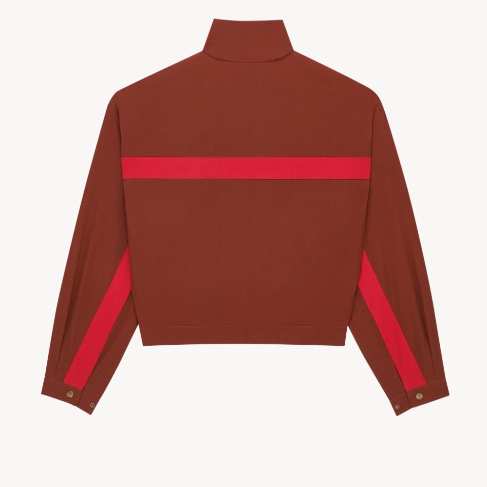 SAINT LAURENT JACKET IN COTTON COGNAC - Picture 4 of 17